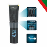 Load image into Gallery viewer, Groomiist Gold Series Corded/Cordless Beard Trimmer GT-32 with LED Display &amp; Quick Charging Dock: 180 Minutes Running Time &amp; 0.5-12MM Trimming Range with 2000mAh Powerful Lithium-Ion Battery (Black)