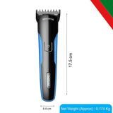 Load image into Gallery viewer, Groomiist Copper Series Corded/Cordless Beard Trimmer CS-42 with Quick Charging Dock: 100 Minutes Running Time &amp; 10 Length Settings (Black &amp; Blue)