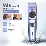 Load image into Gallery viewer, Groomiist Cordless Beard Trimmer CS-86 with 20 Length Settings with Adjustment Dial Locker (Purple &amp; Black)