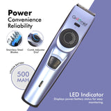 Load image into Gallery viewer, Groomiist Cordless Beard Trimmer CS-86 with 20 Length Settings with Adjustment Dial Locker (Purple &amp; Black)