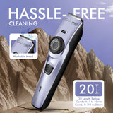 Load image into Gallery viewer, Groomiist Cordless Beard Trimmer CS-86 with 20 Length Settings with Adjustment Dial Locker (Purple &amp; Black)