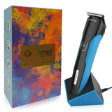 Load image into Gallery viewer, Groomiist Copper Series Corded/Cordless Beard Trimmer CS-42 with Quick Charging Dock: 100 Minutes Running Time &amp; 10 Length Settings (Black &amp; Blue)