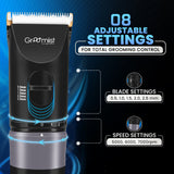 Load image into Gallery viewer, Groomiist Gold Series Corded/Cordless Beard Trimmer GT-32 with LED Display &amp; Quick Charging Dock: 180 Minutes Running Time &amp; 0.5-12MM Trimming Range with 2000mAh Powerful Lithium-Ion Battery (Black)