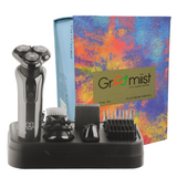 Load image into Gallery viewer, Groomiist 6 in 1 Professional Body Grooming Kit PSK-06 Corded/Cordless with LCD Digital Display &amp; Charging Stand: 60 Minutes Running Time &amp; 600mAh Lithium-Ion Battery (Black)