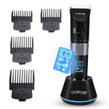 Load image into Gallery viewer, Groomiist Gold Series Corded/Cordless Beard Trimmer GT-32 with LED Display &amp; Quick Charging Dock: 180 Minutes Running Time &amp; 0.5-12MM Trimming Range with 2000mAh Powerful Lithium-Ion Battery (Black)