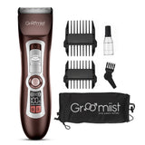 Load image into Gallery viewer, Groomiist Platinum Series Corded/Cordless Beard Trimmer PT-222 with LCD Display &amp; 300 Minutes Running Time &amp; 1-12MM Trimming Range with 2200mAh Powerful Lithium-Ion Battery (Brown &amp; Ivory)