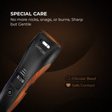 Load image into Gallery viewer, Groomiist Copper Series Corded/Cordless Beard Trimmer CS-24 with Trimmer Stand &amp; Digital Charging Display: 60 Minutes Running Time &amp; 20 Length Settings (Black &amp; Wood)