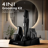 Load image into Gallery viewer, Groomiist 4 in 1 Grooming Kit PT-303 with Charging Stand &amp; 20 Length Settings (Black)