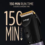 Load image into Gallery viewer, Groomiist Gold Series Corded/Cordless Beard Trimmer GT-32 with LED Display &amp; Quick Charging Dock: 180 Minutes Running Time &amp; 0.5-12MM Trimming Range with 2000mAh Powerful Lithium-Ion Battery (Black)