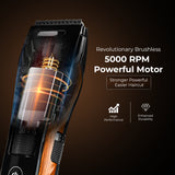 Load image into Gallery viewer, Groomiist Copper Series Corded/Cordless Beard Trimmer CS-24 with Trimmer Stand &amp; Digital Charging Display: 60 Minutes Running Time &amp; 20 Length Settings (Black &amp; Wood)
