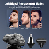Load image into Gallery viewer, Groomiist Platinum Series Corded/Cordless 3 in 1 Grooming Kit PST-501 with Floating Charging Indicator &amp; Charging Stand: 90 Minutes Running Time &amp; 700mAh Lithium-Ion Battery (Black)