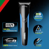 Load image into Gallery viewer, Groomiist Copper Series Corded/Cordless Beard Trimmer CS-42 with Quick Charging Dock: 100 Minutes Running Time &amp; 10 Length Settings (Black &amp; Blue)