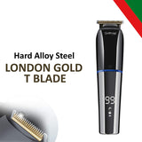 Load image into Gallery viewer, Groomiist Copper Series IPX6 Waterproof Corded/Cordless Hair &amp; Beard Trimmer CS-95 with LED Digital Display: 90 Minutes Running Time &amp; 0.5-12MM Trimming Range (Black and Chrome)
