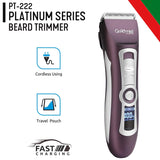 Load image into Gallery viewer, Groomiist Platinum Series Corded/Cordless Beard Trimmer PT-222 with LCD Display &amp; 300 Minutes Running Time &amp; 1-12MM Trimming Range with 2200mAh Powerful Lithium-Ion Battery (Brown &amp; Ivory)