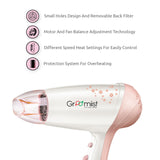 Load image into Gallery viewer, Groomiist CSHD-05 Household &amp; Travel Electric Hair Dryer For Men &amp; Women / Drying Your Hair Quickly with Variable Temperature Settings &amp; Cool Shot Function (1200-1400 Watts, White &amp; Peach)