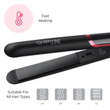 Load image into Gallery viewer, Groomiist 35 Watts PTC Heating Hair Straightener with 30 Seconds Instant Heat Up &amp; 140°C-200°C Temperature Settings (Black)